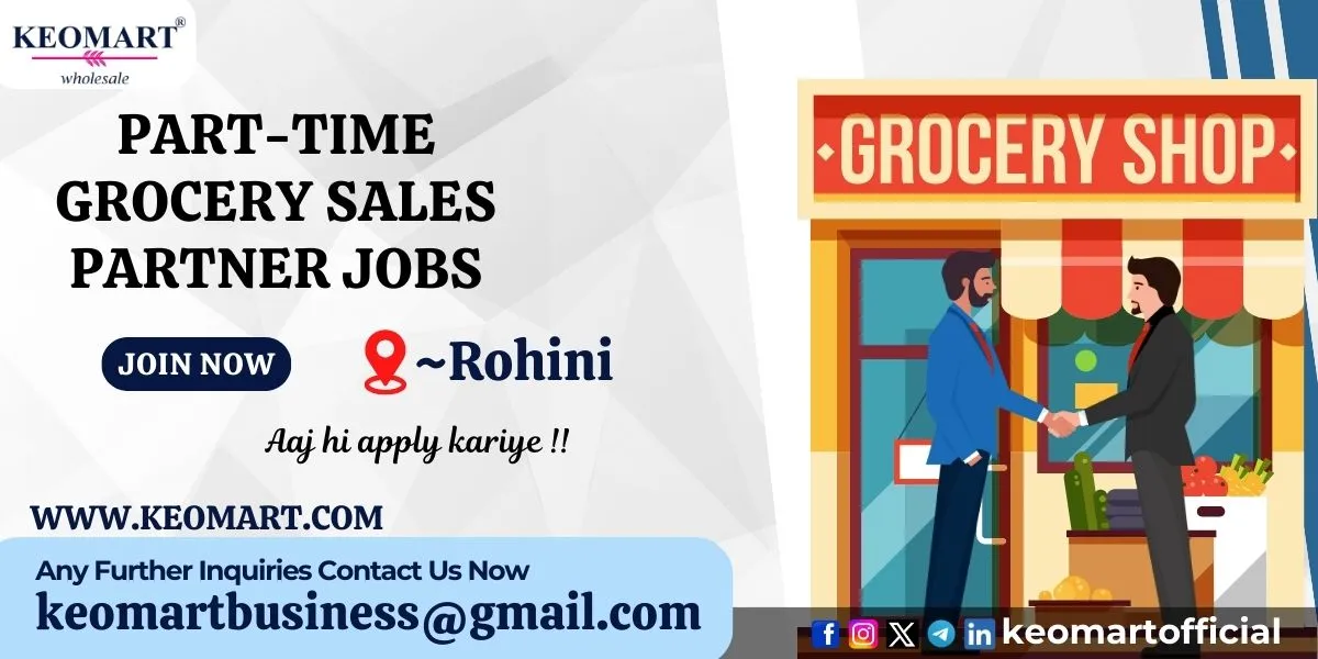 Part-time grocery sales partner jobs in Rohini, Delhi